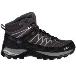 Buty trekkingowe męskie CMP Rigel Mid WP. Szare buty trekkingowe męskie CMP, bez wzorów, bez zapięcia. Za 399.99 zł.