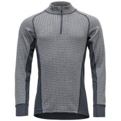 Devold Bluzka Męska Vaksvik Man Zip Neck, Glacier, L. Szare bielizna termoaktywna męska Devold, z wełny, z długim rękawem. Za 389.00 zł.