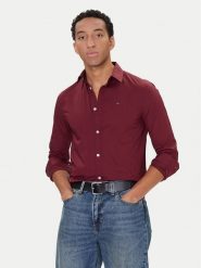 Tommy Jeans Koszula Original DM0DM04405 Czerwony Slim Fit. Czerwone koszule męskie Tommy Jeans, m, bez wzorów, z bawełny, bez kołnierzyka, bez ramiączek. Za 239.99 zł.
