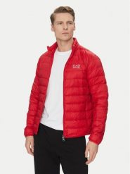 EA7 Emporio Armani Kurtka puchowa 8NPB23 PNGPZ 1461 Czerwony Regular Fit. Czerwone kurtki męskie EA7 Emporio Armani, m, bez wzorów, z puchu, bez ramiączek, bez kaptura. Za 569.99 zł.