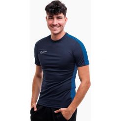 Koszulka sportowa męska Nike DF Academy 23. Niebieskie t-shirty sportowe męskie Nike, m, bez wzorów, sportowe, bez ramiączek. Za 85.00 zł.
