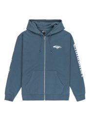 Quiksilver Bluza Old English EQYFT05156 Niebieski Oversize. Niebieskie bluzy rozpinane męskie Quiksilver, m, bez wzorów, z bawełny, bez ramiączek, bez kaptura. Za 419.99 zł.