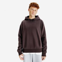 Bluza z kapturem męska Elementals. Brązowe bluzy nierozpinane męskie Decathlon, m, bez wzorów, z bawełny, bez ramiączek, z kapturem. Za 199.99 zł.