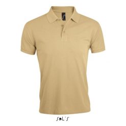 Polo Sol's Prime. Brązowe koszulki polo męskie SOL'S, m, bez wzorów, z bawełny, bez kołnierzyka, bez ramiączek. Za 135.00 zł.