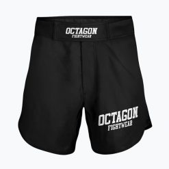 Spodenki treningowe męskie Octagon Fight Wear MMA. Czarne szorty sportowe męskie OCTAGON, bez wzorów, sportowe. Za 149.99 zł.