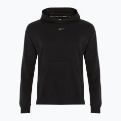 Bluza męska Reebok Athlete Hoodie. Czarne bluzy nierozpinane męskie Reebok, m, bez wzorów, bez ramiączek, bez kaptura. Za 329.99 zł.