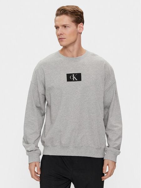 Calvin Klein Underwear Bluza 000NM2415E Szary Regular Fit. Szare bluzy nierozpinane męskie Calvin Klein Underwear, m, bez wzorów, z bawełny, bez ramiączek, bez kaptura. Za 199.99 zł.
