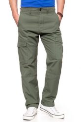 LEE SPODNIE MĘSKIE FATIGUE PANT KHAKI L73ACJ14 112120322. Brązowe spodnie na co dzień męskie Lee, bez wzorów, z materiału, militarne. Za 189.99 zł.