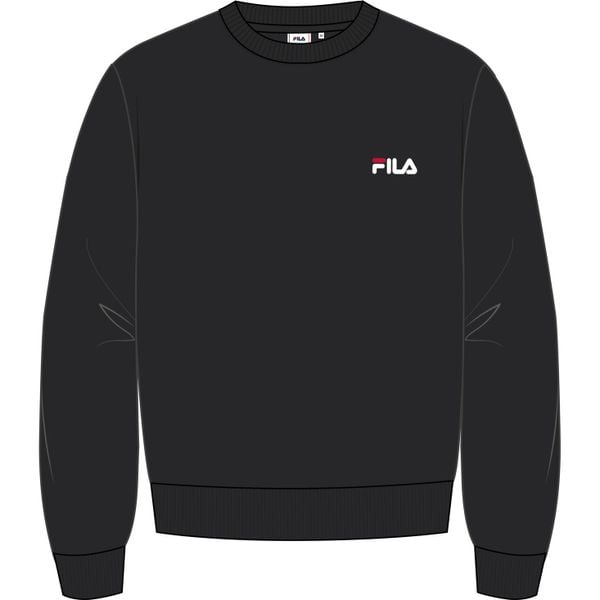 Bluza Fila Leverano. Czarne bluzy nierozpinane męskie Fila, m, bez wzorów, casualowe, bez ramiączek, bez kaptura. Za 159.00 zł.