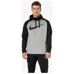 Nike Bluza Thrma Hd Swoosh Ess , szary, rozmiar L. Szare bluzy nierozpinane męskie Nike, l, bez wzorów, z materiału, z kapturem. W wyprzedaży za 199.99 zł.