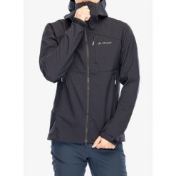 Kurtka softshell męska Vaude Roccia Softshell Jacket II. Czarne kurtki męskie Vaude, m, bez wzorów, z softshellu, sportowe, bez ramiączek, bez kaptura. Za 623.99 zł.