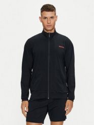 Hugo Bluza 50518700 Czarny Relaxed Fit. Czarne bluzy rozpinane męskie Hugo, l, bez wzorów, z bawełny, bez ramiączek, bez kaptura. Za 299.99 zł.