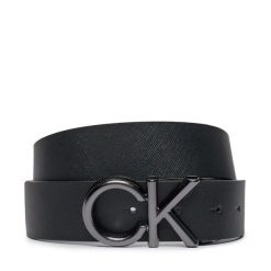 Pasek Męski Calvin Klein. Czarne paski męskie Calvin Klein, bez wzorów. Za 179.99 zł.