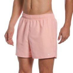Męskie Spodenki Kąpielowe Z Logo Volley. Czerwone kąpielówki męskie Nike, bez wzorów, sportowe. Za 113.99 zł.