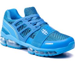Sneakersy PLEIN SPORT - Runner Original P19S MSC2025 STE003N Middle Blue 08. Niebieskie buty sportowe na co dzień męskie Plein Sport, m, bez wzorów, z materiału, eleganckie, bez ramiączek, bez kaptura. W wyprzedaży za 569.00 zł.