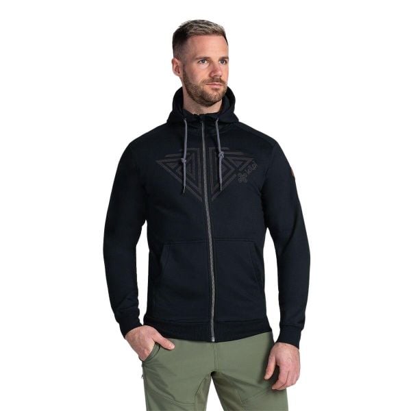 Bluza Kilpi Adelan. Czarne bluzy nierozpinane męskie Kilpi, m, bez wzorów, casualowe, bez ramiączek, bez kaptura. Za 189.67 zł.