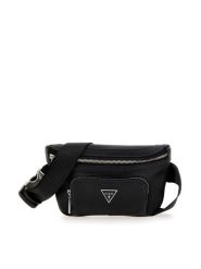 Guess Nerka Certosa Saffiano Smart Mini Bags HMECSA P3332 Czarny. Czarne saszetki męskie Guess, z aplikacjami, ze skóry. Za 309.99 zł.