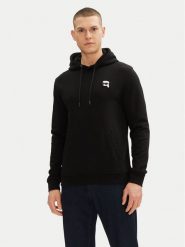 KARL LAGERFELD Bluza 705711 500900 Czarny Regular Fit. Czarne bluzy nierozpinane męskie KARL LAGERFELD, m, bez wzorów, z bawełny, bez ramiączek, bez kaptura. Za 909.99 zł.