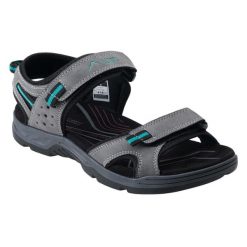 Sandały Męskie Ecoler. Niebieskie buty zimowe męskie ELBRUS, bez wzorów, sportowe, bez obcasa, bez zapięcia. Za 225.99 zł.