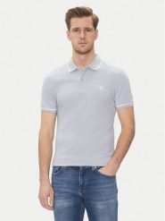 Calvin Klein Jeans Polo J30J315603 Niebieski Slim Fit. Niebieskie koszulki polo męskie Calvin Klein Jeans, l, bez wzorów, z bawełny, bez kołnierzyka, bez ramiączek. Za 179.99 zł.