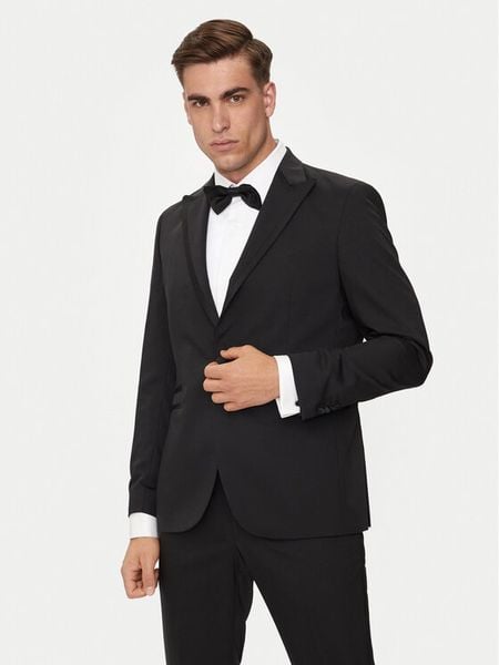 KARL LAGERFELD Marynarka 155287-543004 Czarny Slim Fit. Czarne marynarki męskie KARL LAGERFELD, m, bez wzorów, z syntetyku. Za 1,279.00 zł.