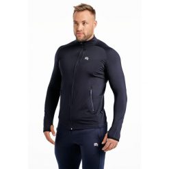 Bluza szybkoschnąca termoaktywna do biegania Rough Radical Boost. Niebieskie bluzy nierozpinane męskie ROUGH RADICAL, xl, bez wzorów, sportowe, bez ramiączek, bez kaptura. W wyprzedaży za 152.91 zł.