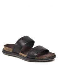 Go Soft Klapki MI08-ACTIVE-05 Czarny. Czarne klapki i japonki męskie GO SOFT, bez wzorów, ze skóry. Za 169.99 zł.