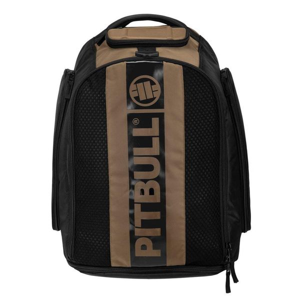 Plecak treningowy duży Hilltop sportowy rozkładany plecak. Brązowe plecaki męskie PITBULL, bez wzorów. Za 239.99 zł.