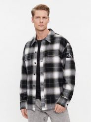 Calvin Klein Jeans Koszula Check Shirt J30J324611 Czarny Regular Fit. Czarne koszule męskie Calvin Klein Jeans, m, bez wzorów, z bawełny, bez kołnierzyka, bez ramiączek. Za 569.99 zł.