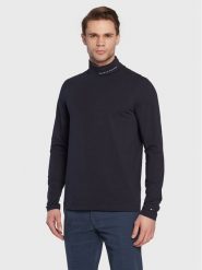 Tommy Hilfiger Golf Logo MW0MW28787 Granatowy Slim Fit. Niebieskie kardigany męskie Tommy Hilfiger, m, bez wzorów, z bawełny, bez ramiączek. Za 189.99 zł.