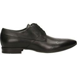 Półbuty ELIOT. Czarne eleganckie półbuty męskie Gino Rossi, ze skóry, eleganckie. W wyprzedaży za 299.90 zł.
