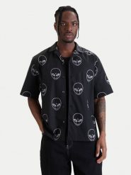 HUGO Koszula Eligino 50560698 Czarny Relaxed Fit. Czarne koszule męskie Hugo, m, bez wzorów, z bawełny, bez kołnierzyka, bez ramiączek. Za 379.99 zł.