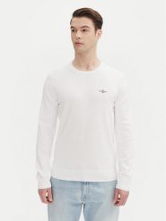 Aeronautica Militare Sweter 251MA1502L506 Biały Regular Fit. Białe kardigany męskie Aeronautica Militare, l, bez wzorów, z bawełny, bez ramiączek. Za 259.99 zł.