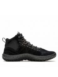 Merrell Trekkingi Wrapt Mid Wp J037751 Czarny. Czarne buty trekkingowe męskie Merrell, bez wzorów, ze skóry, bez zapięcia, trekkingowe. Za 539.99 zł.