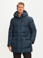 Calvin Klein Płaszcz zimowy K10K113465 Niebieski Regular Fit. Niebieskie płaszcze męskie Calvin Klein, na zimę, m, bez wzorów, z syntetyku, bez kaptura. Za 849.99 zł.