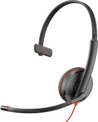 POLY Blackwire 3215 Zestaw słuchawkowy Przewodowa Opaska na głowę Połączenia/muzyka USB Type-C Czarny. Czarne zestawy słuchawkowe Poly. Za 209.74 zł.