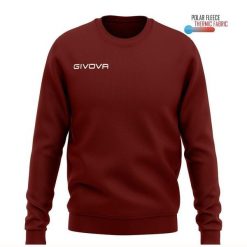 Bluza Givova Polarfleece Sport 2XL - Ciepła i Oddychająca. Brązowe bluzy nierozpinane męskie Givova, xl, bez wzorów, sportowe, bez ramiączek, bez kaptura. Za 163.99 zł.