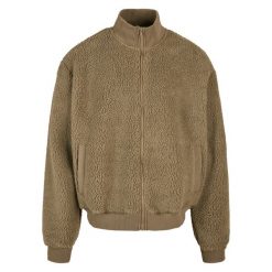 Kurtka Urban Classics boxy sherpa. Zielone kurtki męskie Urban Classics, m, bez wzorów, bez ramiączek, bez kaptura. Za 337.00 zł.