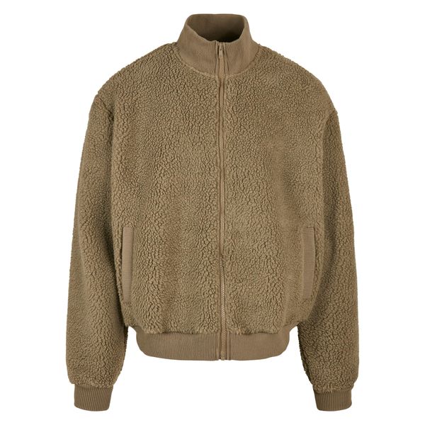 Kurtka Urban Classics boxy sherpa. Zielone kurtki męskie Urban Classics, m, bez wzorów, bez ramiączek, bez kaptura. Za 337.00 zł.
