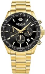 Zegarek Giewont Zegarek Męski Chronograph Sapphire Złoto Czarny GW3520-B4. Czarne zegarki męskie Giewont, złote. Za 208.17 zł.