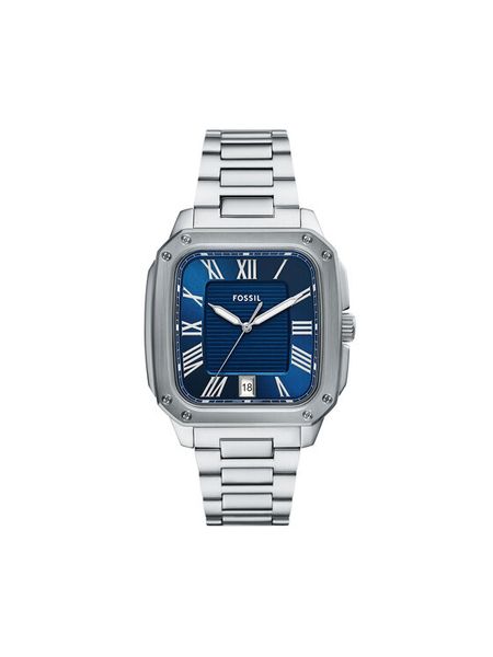 Fossil Zegarek Crosby FS6121 Srebrny. Szare, analogowe zegarki męskie Fossil, srebrne. Za 619.99 zł.