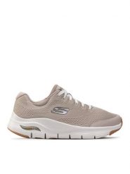 Skechers Sneakersy Arch Fit 232040/TPE Beżowy. Brązowe buty sportowe na co dzień męskie Skechers, m, bez wzorów, z materiału, bez ramiączek, bez kaptura. Za 259.99 zł.