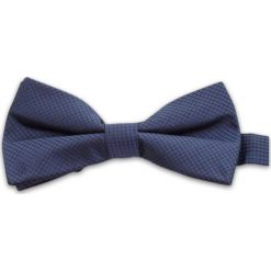 Elegancka Mucha w Drobną Kratkę, Męska. Niebieskie krawaty i muchy męskie Vernon, bez wzorów, eleganckie. Za 29.00 zł.