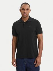 Tommy Jeans Polo DM0DM22711 Czarny Regular Fit. Czarne koszulki polo męskie Tommy Jeans, m, bez wzorów, z bawełny, bez kołnierzyka, bez ramiączek. Za 289.99 zł.