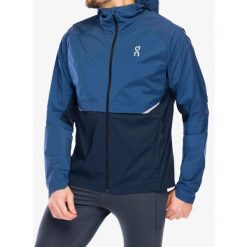 Kurtka do biegania męska On Running Core Jacket. Niebieskie kurtki męskie On Running, m, bez wzorów, z softshellu, bez kaptura, do biegania. Za 717.99 zł.