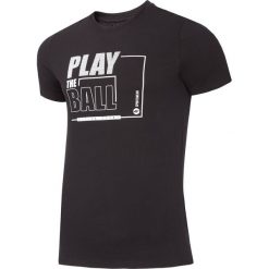 T-shirt męski TSM004 - głęboka czerń. T-shirty męskie marki 4f. Za 44.99 zł.