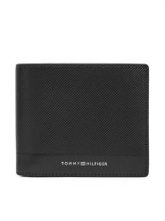 Tommy Hilfiger Portfel Th Foundation Extra Cc And Coin AM0AM13509 Czarny. Czarne portfele męskie Tommy Hilfiger, bez wzorów, ze skóry. Za 309.99 zł.