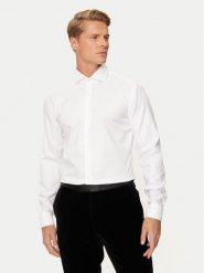 Boss Koszula H-Hank 50527622 Biały Slim Fit. Białe koszule męskie Boss, m, bez wzorów, z bawełny, bez kołnierzyka, bez ramiączek. Za 249.99 zł.