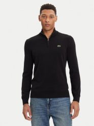 Lacoste Sweter AH1980 Czarny Classic Fit. Czarne kardigany męskie Lacoste, m, bez wzorów, z bawełny, bez ramiączek. Za 549.99 zł.