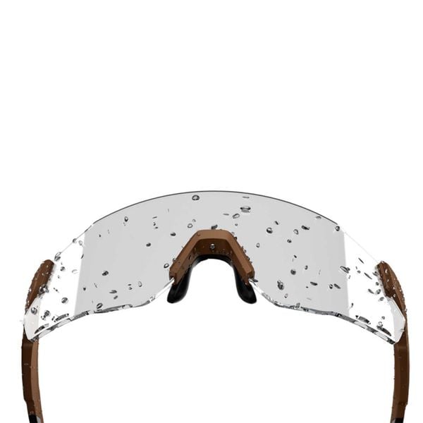 Okulary przeciwsłoneczne Magicshine WindBreaker. Brązowe okulary przeciwsłoneczne męskie MAGICSHINE, bez wzorów, sportowe. Za 300.50 zł.